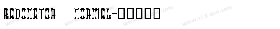 Radonator  Normal字体转换